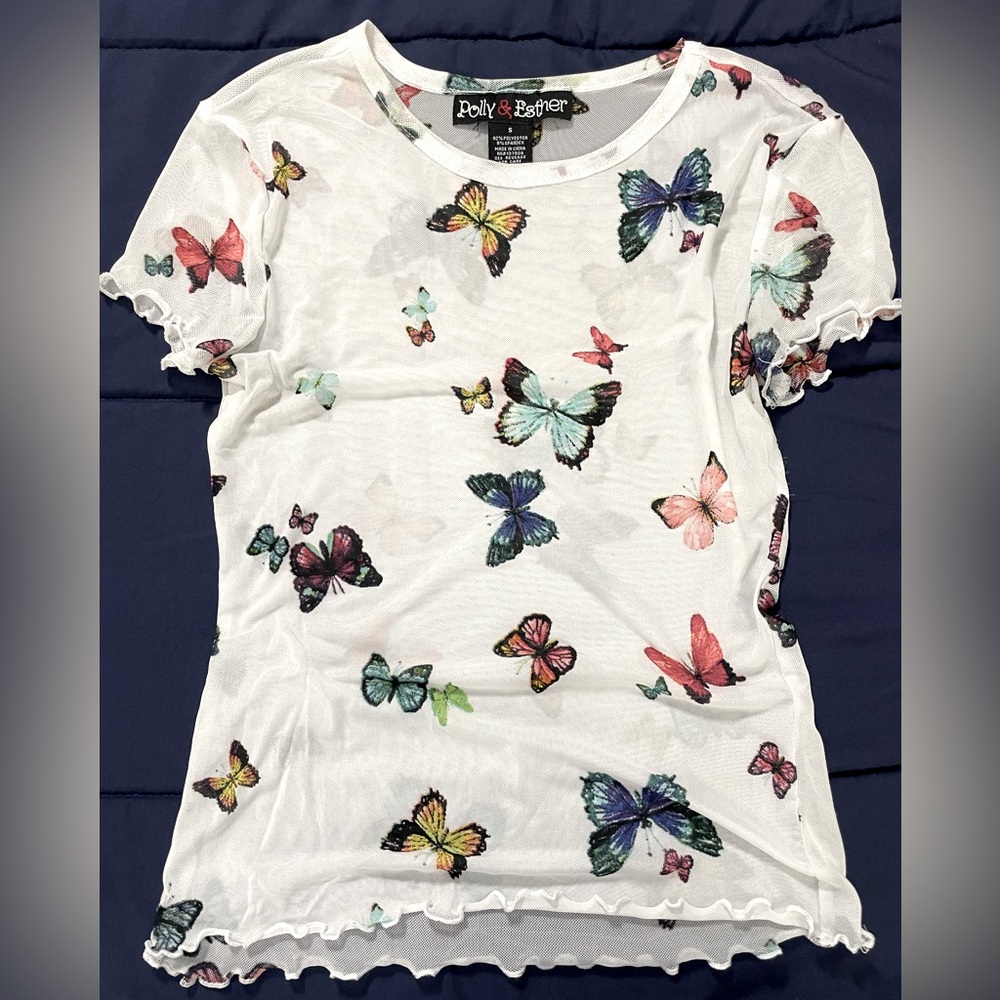 Polly & Esther mesh shirt